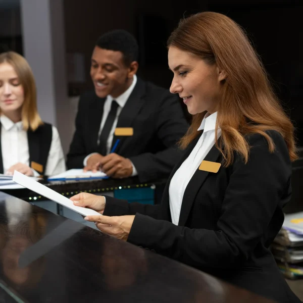 Professional concierge security staff for reception management